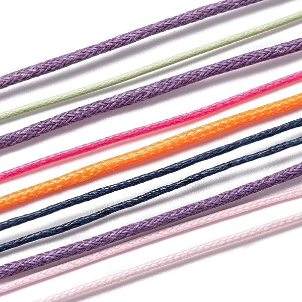 PandaHall Korean Waxed Polyester Cord, Mixed Color, 0.5~2mm, about 10 strands, 1m/strand Waxed Polyester Cord Round Multicolor
PandaHall Korean Waxed Polyester Cord, Mixed Color, 0.5~2mm, about 10 strands, 1m/strand Waxed Polyester Cord Round Multicolor