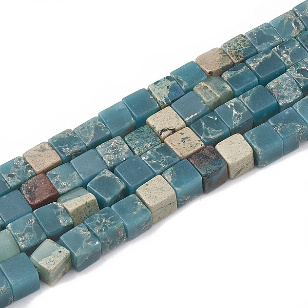 PandaHall Chips Synthetic Aqua Terra Jasper Beads Strands, Cube, Teal, 4~5x4~5x4~5mm, Hole: 1mm, about 89pcs/strand, 15.9 inch Aqua Terra..., Cyan
PandaHall Chips Synthetic Aqua Terra Jasper Beads Strands, Cube, Teal, 4~5x4~5x4~5mm, Hole: 1mm, about 89pcs/strand, 15.9 inch Aqua Terra..., Cyan