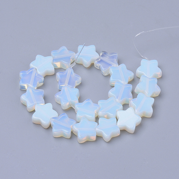 PandaHall Opalite Beads Strands, Star, 12x12x4~5mm, Hole: 1mm, about 20pcs/strand, 8.26 inch Opalite Star
PandaHall Opalite Beads Strands, Star, 12x12x4~5mm, Hole: 1mm, about 20pcs/strand, 8.26 inch Opalite Star