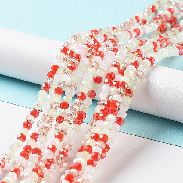 PandaHall Glass Beads Strands, Faceted, Rondelle, Red, 4x3mm, Hole: 0.4mm, about 123~127pcs/strand, 15.75~16.5 inch(40~42cm) Glass Rondelle...
PandaHall Glass Beads Strands, Faceted, Rondelle, Red, 4x3mm, Hole: 0.4mm, about 123~127pcs/strand, 15.75~16.5 inch(40~42cm) Glass Rondelle...