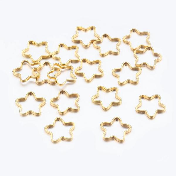 PandaHall Brass Links connectors, Metal Connector for DIY Jewelry Making, , Flower, Golden, about 9~10mm in diameter, 1mm thick Brass...
PandaHall Brass Links connectors, Metal Connector for DIY Jewelry Making, , Flower, Golden, about 9~10mm in diameter, 1mm thick Brass...