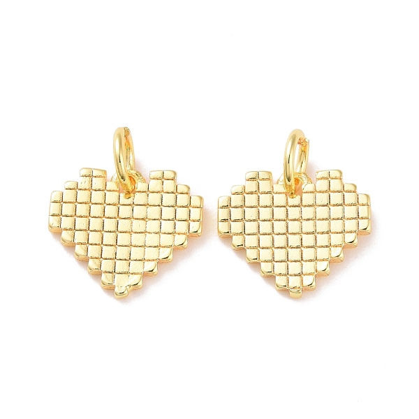 PandaHall Brass Charms, with Jump Ring, Cadmium Free & Lead Free, Heart, Real 18K Gold Plated, 10x12x1mm, Hole: 3mm Brass Heart
PandaHall Brass Charms, with Jump Ring, Cadmium Free & Lead Free, Heart, Real 18K Gold Plated, 10x12x1mm, Hole: 3mm Brass Heart