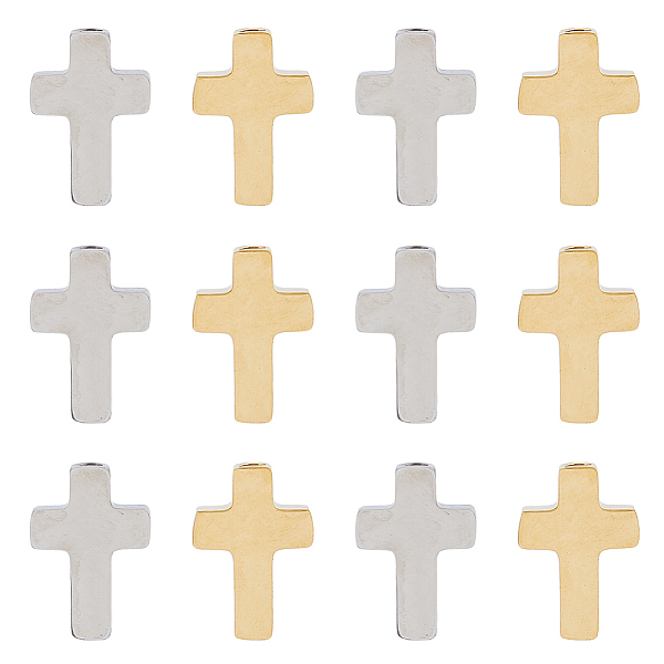 PandaHall Unicraftale 12Pcs 2 Colors 304 Stainless Steel Beads, Cross, Mixed Color, 14x10x3mm, Hole: 2mm, 6pcs/color 304 Stainless Steel...
PandaHall Unicraftale 12Pcs 2 Colors 304 Stainless Steel Beads, Cross, Mixed Color, 14x10x3mm, Hole: 2mm, 6pcs/color 304 Stainless Steel...