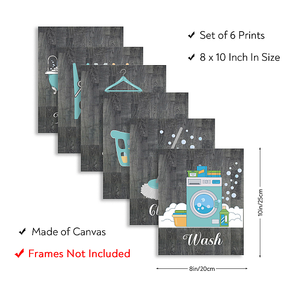 PandaHall SUPERDANT Set of 6 Laundry Bathroom Wall Art Prints Laundry Steps Wall Art Canvas Poster Laundry Tips Unframed Canvas Prints...
PandaHall SUPERDANT Set of 6 Laundry Bathroom Wall Art Prints Laundry Steps Wall Art Canvas Poster Laundry Tips Unframed Canvas Prints...