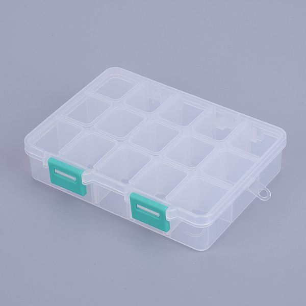 PandaHall Organizer Storage Plastic Box, Adjustable Dividers Boxes, Rectangle, Medium Turquoise, 14x10.8x3cm, Compartment: 3x2.5cm, 15..., Cyan
PandaHall Organizer Storage Plastic Box, Adjustable Dividers Boxes, Rectangle, Medium Turquoise, 14x10.8x3cm, Compartment: 3x2.5cm, 15..., Cyan