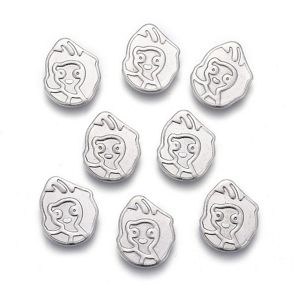 PandaHall 304 Stainless Steel Cabochons, Filling Material for Epoxy Resin Craft Art, Laser Cut, Cartoon, Stainless Steel Color, 9x7x1mm 304...
PandaHall 304 Stainless Steel Cabochons, Filling Material for Epoxy Resin Craft Art, Laser Cut, Cartoon, Stainless Steel Color, 9x7x1mm 304...