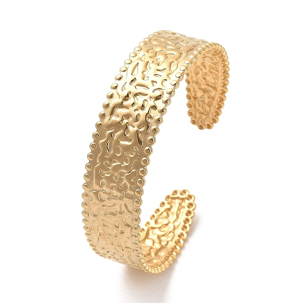 PandaHall 304 Stainless Steel Textured Flat Cuff Bangles, Golden, Inner Diameter: 2-1/4 inch(5.55cm) 304 Stainless Steel Others
PandaHall 304 Stainless Steel Textured Flat Cuff Bangles, Golden, Inner Diameter: 2-1/4 inch(5.55cm) 304 Stainless Steel Others