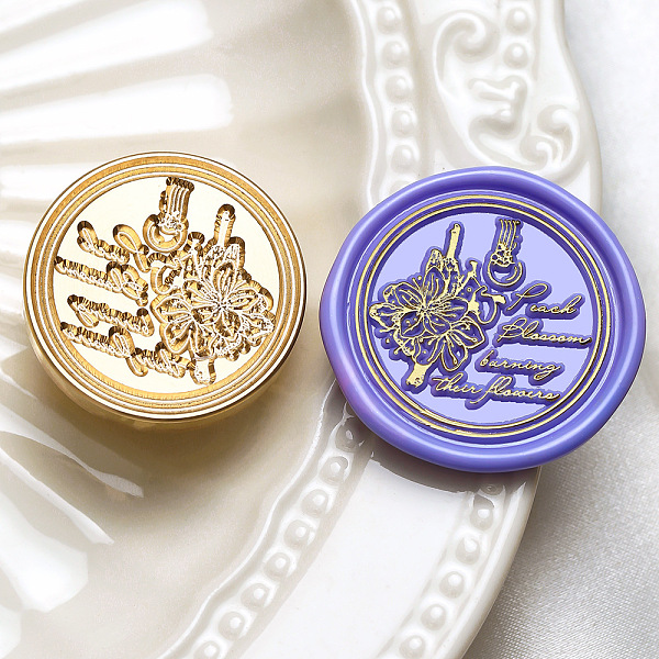 PandaHall Wax Seal Brass Stamp Heads, for Wax Seal Stamp, Golden, Flower, 30x14mm, Inner Diameter: 7mm Brass Flower
PandaHall Wax Seal Brass Stamp Heads, for Wax Seal Stamp, Golden, Flower, 30x14mm, Inner Diameter: 7mm Brass Flower