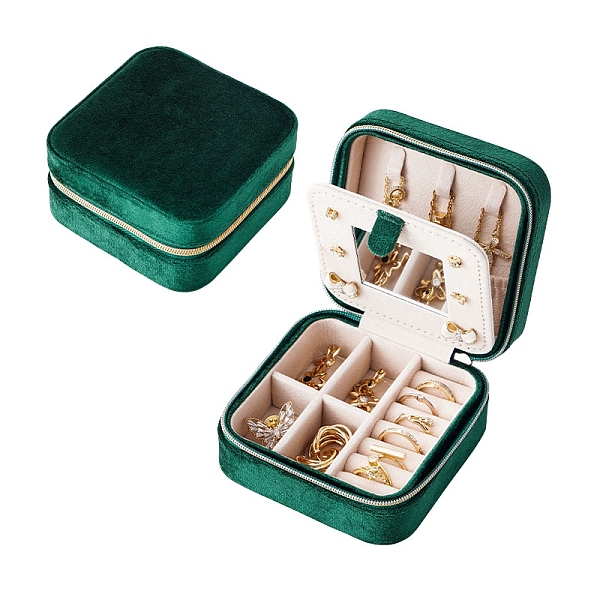 PandaHall Velvet Jewelry Box, Travel Portable Jewelry Case, Zipper Storage Boxes, for Necklaces, Rings, Earrings and Pendants, Square, Dark...
PandaHall Velvet Jewelry Box, Travel Portable Jewelry Case, Zipper Storage Boxes, for Necklaces, Rings, Earrings and Pendants, Square, Dark...