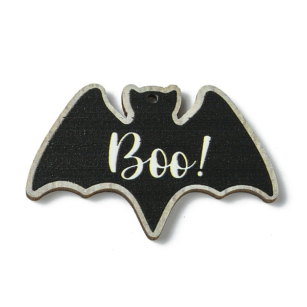 PandaHall Halloween Single Face Printed Wood Big Pendants, Bat Shape Charms with BOO, Black, 34.5x54.5x2.5mm, Hole: 2.5mm Wood Bat Black
PandaHall Halloween Single Face Printed Wood Big Pendants, Bat Shape Charms with BOO, Black, 34.5x54.5x2.5mm, Hole: 2.5mm Wood Bat Black