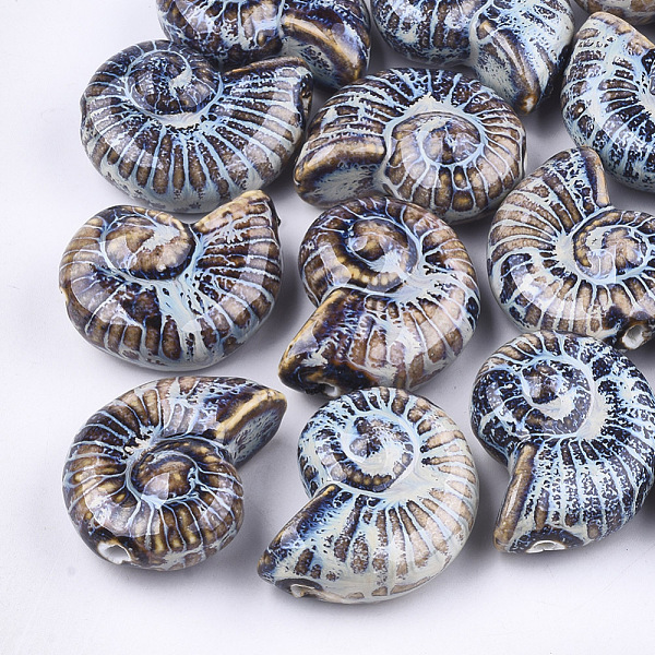 PandaHall Handmade Porcelain Beads, Fancy Antique Glazed Porcelain, Sea Snail, Colorful, 39~40x30~31x16.5~18mm, Hole: 2.5~3.5mm Porcelain...
PandaHall Handmade Porcelain Beads, Fancy Antique Glazed Porcelain, Sea Snail, Colorful, 39~40x30~31x16.5~18mm, Hole: 2.5~3.5mm Porcelain...