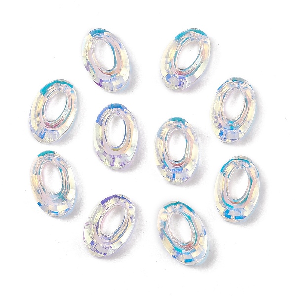 PandaHall Electroplate Glass Linking Rings, Crystal Cosmic Ring, Prism Ring, Faceted, Back Plated, Oval, WhiteSmoke, 20x13x4~5mm, Inner..., White
PandaHall Electroplate Glass Linking Rings, Crystal Cosmic Ring, Prism Ring, Faceted, Back Plated, Oval, WhiteSmoke, 20x13x4~5mm, Inner..., White