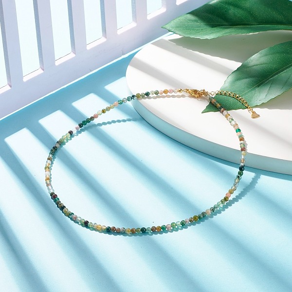 PandaHall Natural Indian Agate Beaded Necklaces for Women, with 304 Stainless Steel Lobster Claw Clasps, Round, 18.31 inch(46.5cm), Beads...
PandaHall Natural Indian Agate Beaded Necklaces for Women, with 304 Stainless Steel Lobster Claw Clasps, Round, 18.31 inch(46.5cm), Beads...