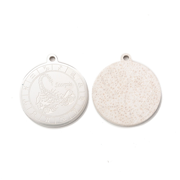 PandaHall 304 Stainless Steel Pendants, Flat Round with Constellations Charm, Stainless Steel Color, Scorpio, 28x25x1.5mm, Hole: 2mm 304...
PandaHall 304 Stainless Steel Pendants, Flat Round with Constellations Charm, Stainless Steel Color, Scorpio, 28x25x1.5mm, Hole: 2mm 304...