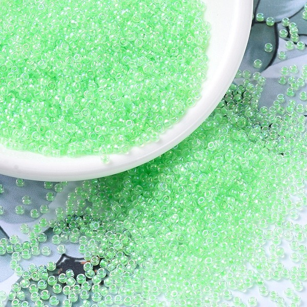 PandaHall MIYUKI Round Rocailles Beads, Japanese Seed Beads, (RR268) Light Green Lined Crystal AB, 11/0, 2x1.3mm, Hole: 0.8mm, about...
PandaHall MIYUKI Round Rocailles Beads, Japanese Seed Beads, (RR268) Light Green Lined Crystal AB, 11/0, 2x1.3mm, Hole: 0.8mm, about...