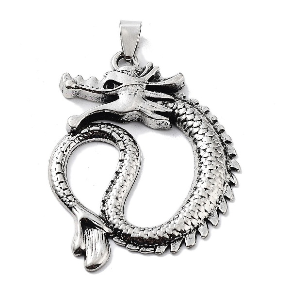 PandaHall Tibetan Style Alloy Pendants, Dragon Charms, Antique Silver, 47x38x4mm, Hole: 8x4mm Alloy Dragon
PandaHall Tibetan Style Alloy Pendants, Dragon Charms, Antique Silver, 47x38x4mm, Hole: 8x4mm Alloy Dragon