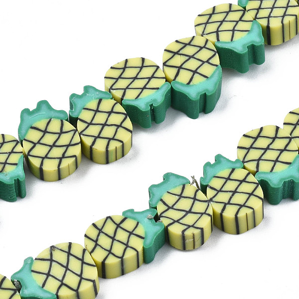 PandaHall Handmade Polymer Clay Bead Strands, Pineapple Slice, Light Khaki, 9~11.5x6.5~9~x4~4.5mm, Hole: 1.4mm, about 38pcs/strand, 11.02...
PandaHall Handmade Polymer Clay Bead Strands, Pineapple Slice, Light Khaki, 9~11.5x6.5~9~x4~4.5mm, Hole: 1.4mm, about 38pcs/strand, 11.02...