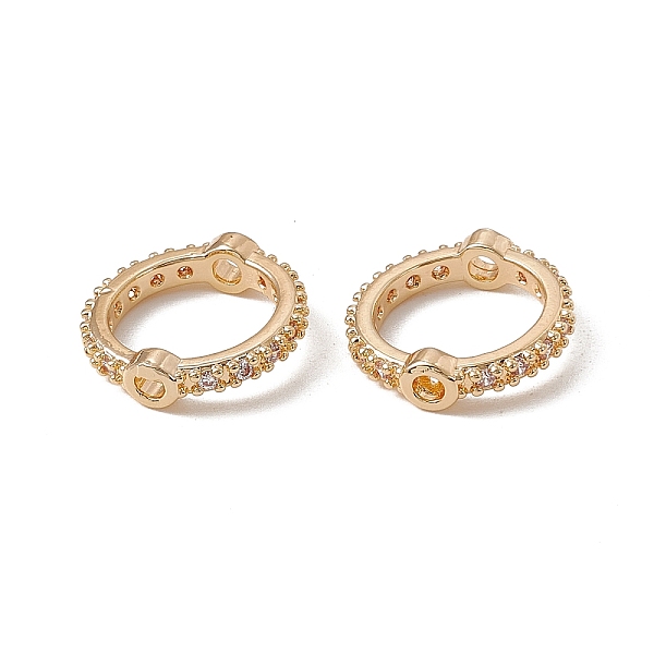 PandaHall Brass Micro Pave Cubic Zirconia Bead Frames, Long-Lasting Plated, Ring, Real 18K Gold Plated, 15x4mm, Hole: 1.6mm Brass Ring Clear
PandaHall Brass Micro Pave Cubic Zirconia Bead Frames, Long-Lasting Plated, Ring, Real 18K Gold Plated, 15x4mm, Hole: 1.6mm Brass Ring Clear