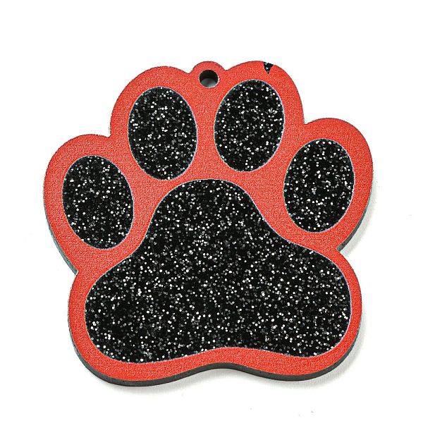 PandaHall Opaque Acrylic Pendants, with Glitter Powders, Cat Paw Print, Black, 38.5x38.5x2.5mm, Hole: 2mm Acrylic Paw Print Black
PandaHall Opaque Acrylic Pendants, with Glitter Powders, Cat Paw Print, Black, 38.5x38.5x2.5mm, Hole: 2mm Acrylic Paw Print Black