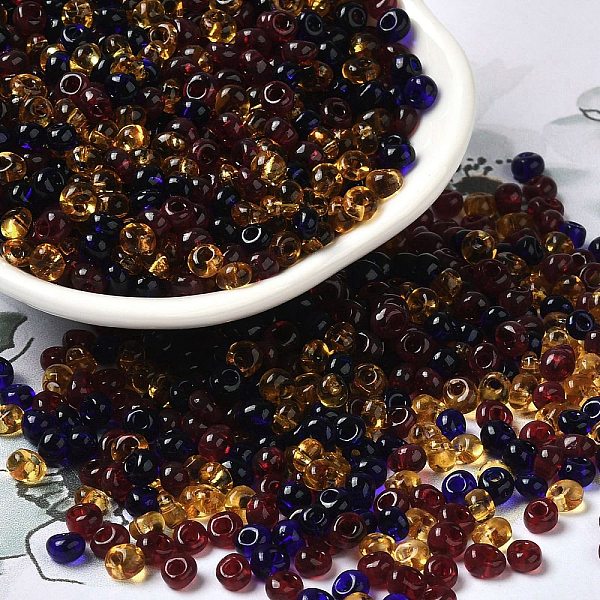 PandaHall Transparent Colours Glass Seed Beads, Fringe Teardrop Beads, Coconut Brown, 6/0, 4~4.5x3~3.5x4~4.5mm, Hole: 1~1.2mm, about...
PandaHall Transparent Colours Glass Seed Beads, Fringe Teardrop Beads, Coconut Brown, 6/0, 4~4.5x3~3.5x4~4.5mm, Hole: 1~1.2mm, about...