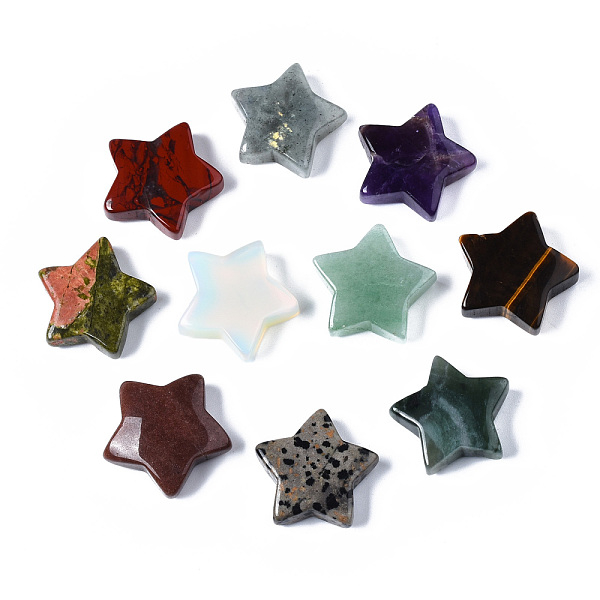 PandaHall Natural Mixed Stone Star Shaped Worry Stones, Pocket Stone for Witchcraft Meditation Balancing, 30x31x10mm Mixed Stone Star
PandaHall Natural Mixed Stone Star Shaped Worry Stones, Pocket Stone for Witchcraft Meditation Balancing, 30x31x10mm Mixed Stone Star