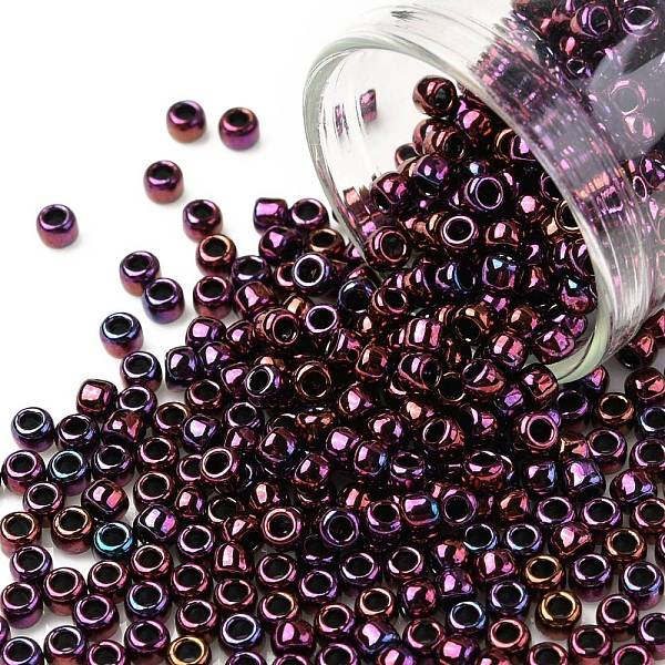 PandaHall TOHO Round Seed Beads, Japanese Seed Beads, (503) High Metallic Dark Amethyst, 8/0, 3mm, Hole: 1mm, about 1110pcs/50g Glass Purple
PandaHall TOHO Round Seed Beads, Japanese Seed Beads, (503) High Metallic Dark Amethyst, 8/0, 3mm, Hole: 1mm, about 1110pcs/50g Glass Purple
