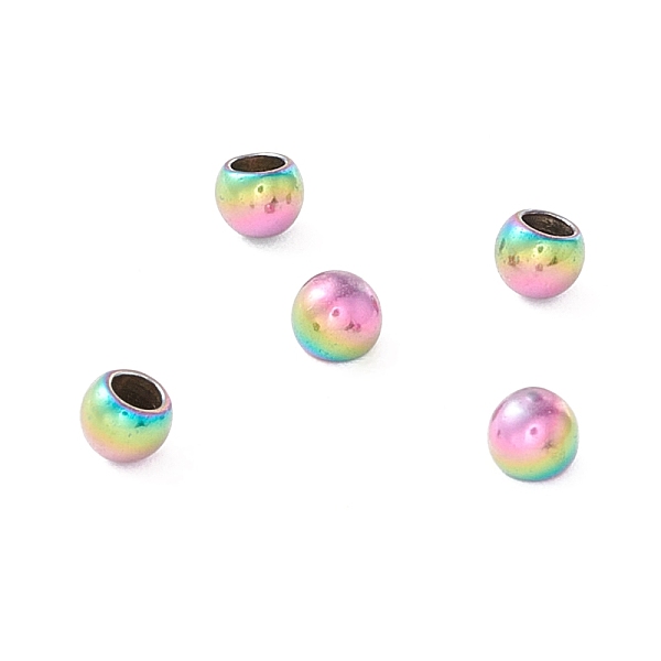 PandaHall Ion Plating(IP) 202 Stainless Steel Beads, Half Drilled, Round, Rainbow Color, 3x2.5mm, Half Hole: 1.6mm 202 Stainless Steel Round
PandaHall Ion Plating(IP) 202 Stainless Steel Beads, Half Drilled, Round, Rainbow Color, 3x2.5mm, Half Hole: 1.6mm 202 Stainless Steel Round