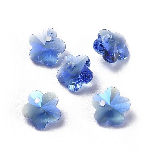 PandaHall Glass Rhinestone Charms, Faceted, Plum Blossom, Sapphire, 7.5x8x4.5mm, Hole: 1mm Glass Flower Blue
PandaHall Glass Rhinestone Charms, Faceted, Plum Blossom, Sapphire, 7.5x8x4.5mm, Hole: 1mm Glass Flower Blue