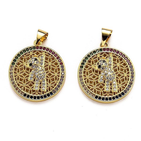 PandaHall Brass Micro Pave Clear Cubic Zirconia Pendants, Long-Lasting Plated, Flat Round with Bear Pattern, Real 18K Gold Plated, 21x19x2mm...
PandaHall Brass Micro Pave Clear Cubic Zirconia Pendants, Long-Lasting Plated, Flat Round with Bear Pattern, Real 18K Gold Plated, 21x19x2mm...