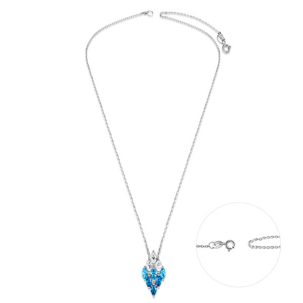 PandaHall TINYSAND Rhodium Plated 925 Sterling Silver Pendant Necklace, Rhombus with Austrian Crystal, Platinum, 202_Aquamarine, 18 inch..., Blue
PandaHall TINYSAND Rhodium Plated 925 Sterling Silver Pendant Necklace, Rhombus with Austrian Crystal, Platinum, 202_Aquamarine, 18 inch..., Blue