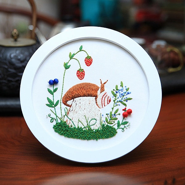 PandaHall DIY Mushroom Pattern Embroidery Starter Kits, including Bamboo Embroidery Hoop, Canvas, Thread, Sewing Needle, Colorful, 0.3~0.4mm...
PandaHall DIY Mushroom Pattern Embroidery Starter Kits, including Bamboo Embroidery Hoop, Canvas, Thread, Sewing Needle, Colorful, 0.3~0.4mm...