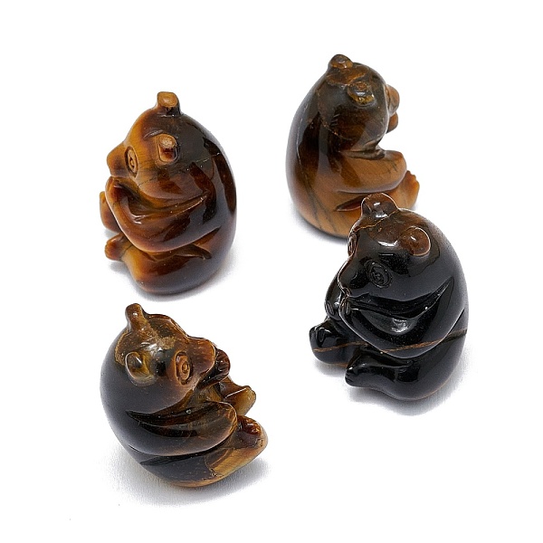 PandaHall Natural Tiger Eye Sculpture Display Decorations, for Home Office Desk, Panda, 18~20x18~20.5x27~30.5mm Tiger Eye Panda
PandaHall Natural Tiger Eye Sculpture Display Decorations, for Home Office Desk, Panda, 18~20x18~20.5x27~30.5mm Tiger Eye Panda