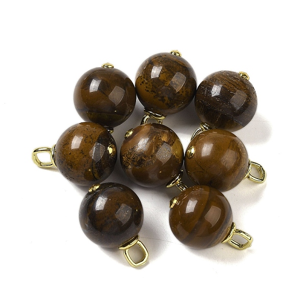 PandaHall Natural Tiger Iron Round Pendants, Sphere Charms with Rack Plating Brass Loops, Real 18K Gold Plated, Long-Lasting Plated...
PandaHall Natural Tiger Iron Round Pendants, Sphere Charms with Rack Plating Brass Loops, Real 18K Gold Plated, Long-Lasting Plated...