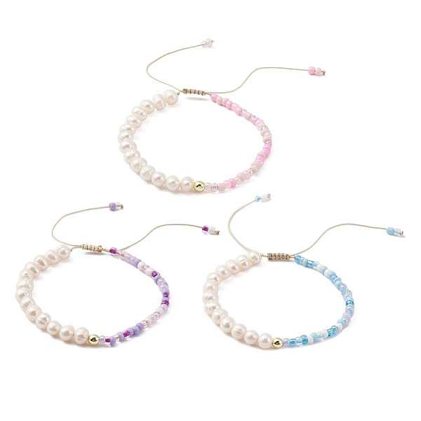 PandaHall 3Pcs 3 Color Glass Seed & Natural Pearl Braided Bead Bracelets Set, Nylon Adjustable Bracelets, Mixed Color, Inner Diameter: 1-7/8..., Multicolor
PandaHall 3Pcs 3 Color Glass Seed & Natural Pearl Braided Bead Bracelets Set, Nylon Adjustable Bracelets, Mixed Color, Inner Diameter: 1-7/8..., Multicolor
