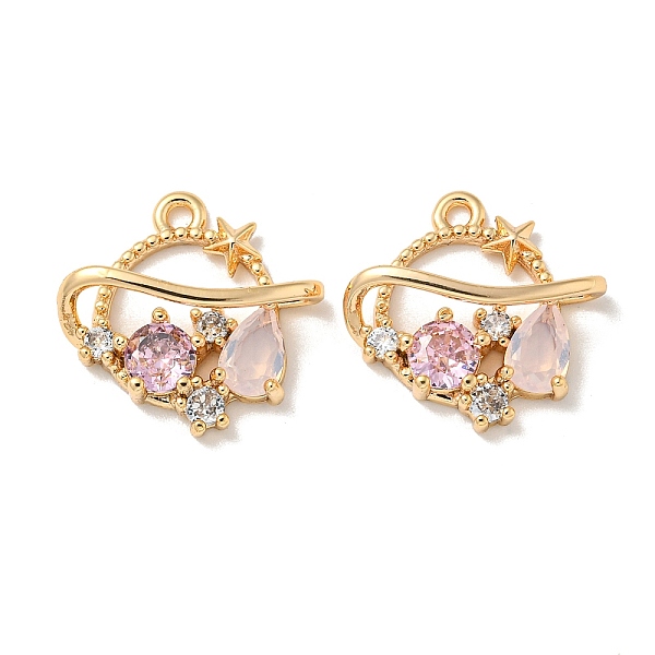 PandaHall Brass Micro Pave Cubic Zirconia Pendants, Planet, Pink, Real 18K Gold Plated, 16x17x6mm, Hole: 1.5mm Brass+Cubic Zirconia Planet...
PandaHall Brass Micro Pave Cubic Zirconia Pendants, Planet, Pink, Real 18K Gold Plated, 16x17x6mm, Hole: 1.5mm Brass+Cubic Zirconia Planet...
