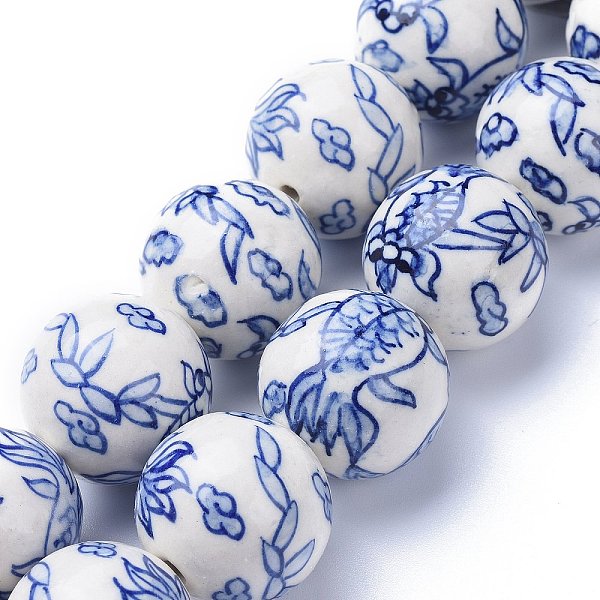 PandaHall Handmade Blue and White Porcelain Beads Strands, Koi Fish, Round, Royal Blue, 26~26.5mm, Hole: 3mm, about 15pcs/Strand, 15.35 inch...
PandaHall Handmade Blue and White Porcelain Beads Strands, Koi Fish, Round, Royal Blue, 26~26.5mm, Hole: 3mm, about 15pcs/Strand, 15.35 inch...