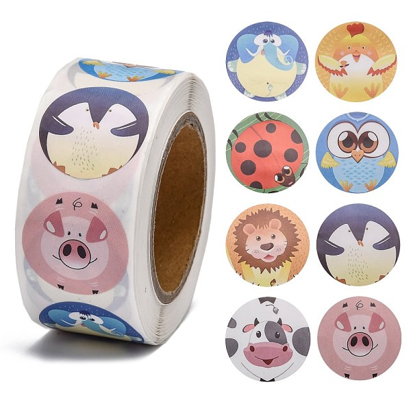 PandaHall Self-Adhesive Paper Stickers, Gift Tag, for Party, Decorative Presents, Round, Colorful, Animal Pattern, 25mm, 500pcs/roll Paper...
PandaHall Self-Adhesive Paper Stickers, Gift Tag, for Party, Decorative Presents, Round, Colorful, Animal Pattern, 25mm, 500pcs/roll Paper...