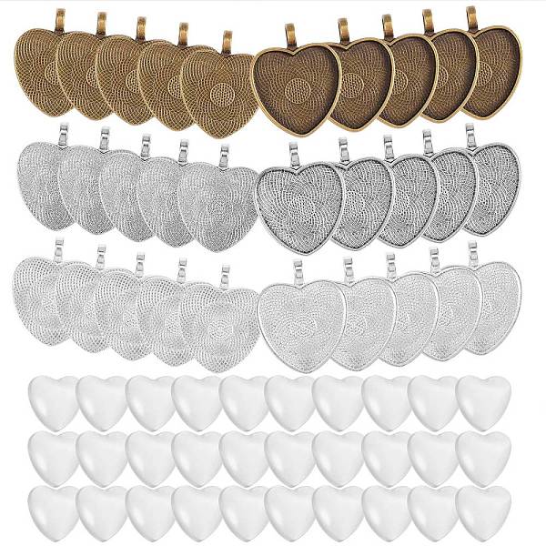 PandaHall DIY Pendant Making Kits, Including 30Pcs 3 Colors Heart Alloy Pendant Cabochon Settings & 30Pcs Transparent Heart Glass Cabochons...
PandaHall DIY Pendant Making Kits, Including 30Pcs 3 Colors Heart Alloy Pendant Cabochon Settings & 30Pcs Transparent Heart Glass Cabochons...