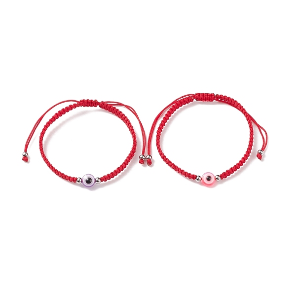 PandaHall Resin Evil Eye Braided Bead Bracelet, Red Adjustable Bracelet for Women, Mixed Color, Inner Diameter: 2~3-1/2 inch(5.2~8.75cm)..., Multicolor
PandaHall Resin Evil Eye Braided Bead Bracelet, Red Adjustable Bracelet for Women, Mixed Color, Inner Diameter: 2~3-1/2 inch(5.2~8.75cm)..., Multicolor