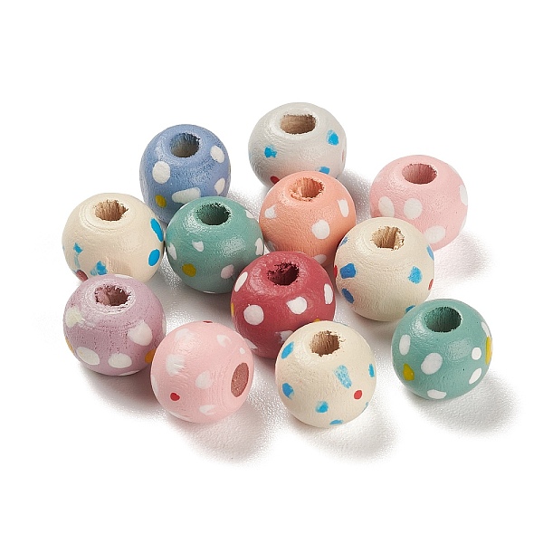 PandaHall Spray Painted Natural Maple Wood Beads, Polka Dot Round, Mixed Color, 10.5x9mm, Hole: 3.5mm, about 1428pcs/500g Maple Wood Round..., Multicolor
PandaHall Spray Painted Natural Maple Wood Beads, Polka Dot Round, Mixed Color, 10.5x9mm, Hole: 3.5mm, about 1428pcs/500g Maple Wood Round..., Multicolor