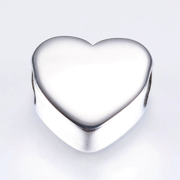PandaHall 304 Stainless Steel Beads, Heart, Stainless Steel Color, 15x15x5.5mm, Hole: 4x5mm 304 Stainless Steel Heart
PandaHall 304 Stainless Steel Beads, Heart, Stainless Steel Color, 15x15x5.5mm, Hole: 4x5mm 304 Stainless Steel Heart