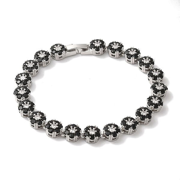 PandaHall Rack Plating Brass Pave Cubic Zirconia Flower Link Chain Bracelets for Women, Lead Free & Cadmium Free, Platinum, Black, 7-1/2...
PandaHall Rack Plating Brass Pave Cubic Zirconia Flower Link Chain Bracelets for Women, Lead Free & Cadmium Free, Platinum, Black, 7-1/2...