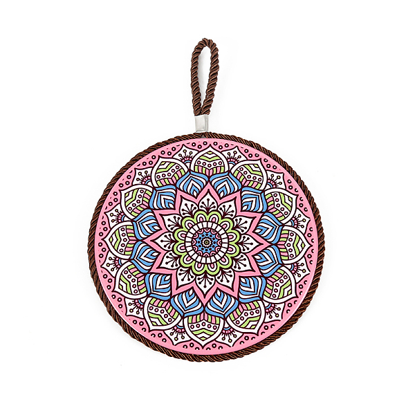 PandaHall Porcelain Hot Pads, with Rope & Anti-slip Cork Bottom, Water Absorption Heat Insulation, Flat Round with Mandala Pattern, Pink...
PandaHall Porcelain Hot Pads, with Rope & Anti-slip Cork Bottom, Water Absorption Heat Insulation, Flat Round with Mandala Pattern, Pink...