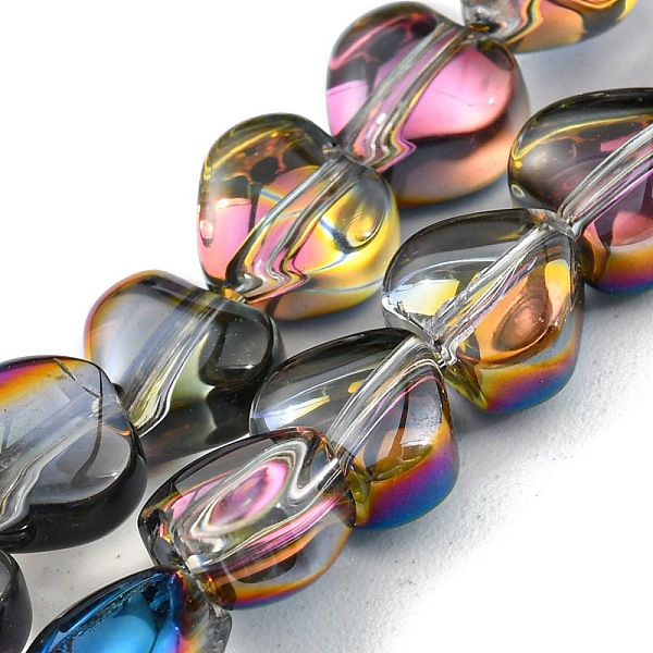 PandaHall Half Plated Electroplate Transparent Glass Beads Strands, Heart, Dark Gray, 5.5x6x4mm, Hole: 0.9mm, about 110pcs/strand, 23.23...
PandaHall Half Plated Electroplate Transparent Glass Beads Strands, Heart, Dark Gray, 5.5x6x4mm, Hole: 0.9mm, about 110pcs/strand, 23.23...