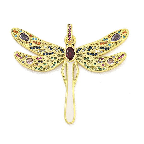 PandaHall Brass Micro Pave Clear Cubic Zirconia Pendants, Real 18K Gold Plated, Dragonfly, Colorful, 42x49.5x2.5mm, Hole: 4.5x2.5mm...
PandaHall Brass Micro Pave Clear Cubic Zirconia Pendants, Real 18K Gold Plated, Dragonfly, Colorful, 42x49.5x2.5mm, Hole: 4.5x2.5mm...
