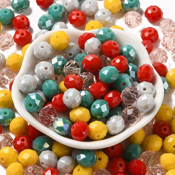 PandaHall Glass Beads, Faceted, Rondelle, Gray, 10x8mm, Hole: 1mm, about 67pcs/60g Glass Rondelle Gray
PandaHall Glass Beads, Faceted, Rondelle, Gray, 10x8mm, Hole: 1mm, about 67pcs/60g Glass Rondelle Gray