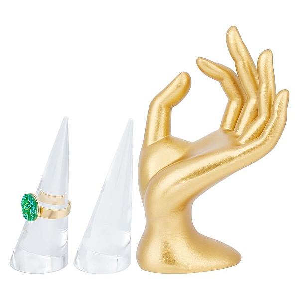 PandaHall DELORIGIN 2Pcs Acrylic Organic Glass Ring Displays, with 1Pc OK Shaped Resin Mannequin Hand Jewelry Display Holder Stands, Mixed..., Multicolor
PandaHall DELORIGIN 2Pcs Acrylic Organic Glass Ring Displays, with 1Pc OK Shaped Resin Mannequin Hand Jewelry Display Holder Stands, Mixed..., Multicolor
