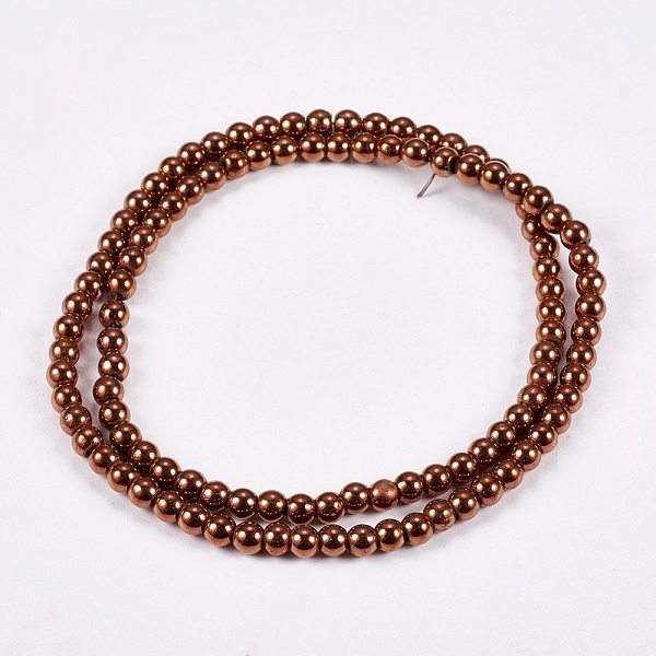 PandaHall Electroplate Non-magnetic Synthetic Hematite Beads Strands, Round, Grade AAAA, Copper Plated, 4mm, Hole: 1mm, about 100pcs/strand...
PandaHall Electroplate Non-magnetic Synthetic Hematite Beads Strands, Round, Grade AAAA, Copper Plated, 4mm, Hole: 1mm, about 100pcs/strand...