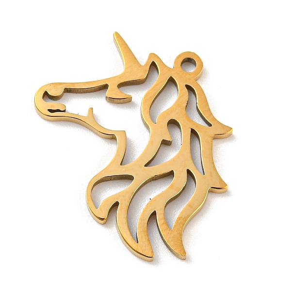 PandaHall Stainless Steel Pendants, Laser Cut, Unicorn, Golden, 18x17.5x1mm, Hole: 1.2mm 201 Stainless Steel Unicorn
PandaHall Stainless Steel Pendants, Laser Cut, Unicorn, Golden, 18x17.5x1mm, Hole: 1.2mm 201 Stainless Steel Unicorn