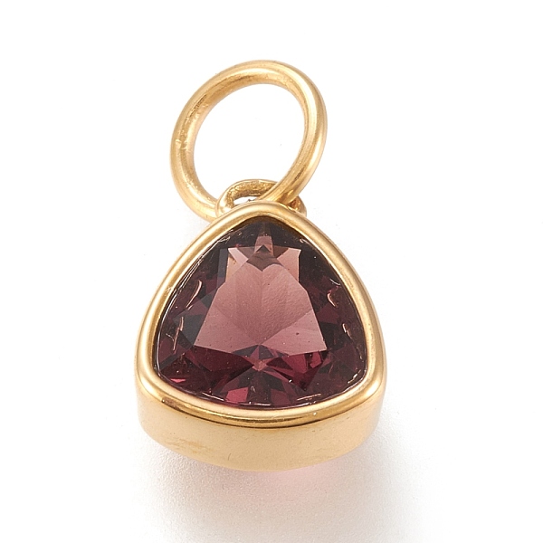 PandaHall Vacuum Plating 304 Stainless Steel Cubic Zirconia Pendant, Triangle, Golden, Sienna, 12.5x9.5x5mm, Hole: 5mm Stainless Steel+Cubic..., Brown
PandaHall Vacuum Plating 304 Stainless Steel Cubic Zirconia Pendant, Triangle, Golden, Sienna, 12.5x9.5x5mm, Hole: 5mm Stainless Steel+Cubic..., Brown
